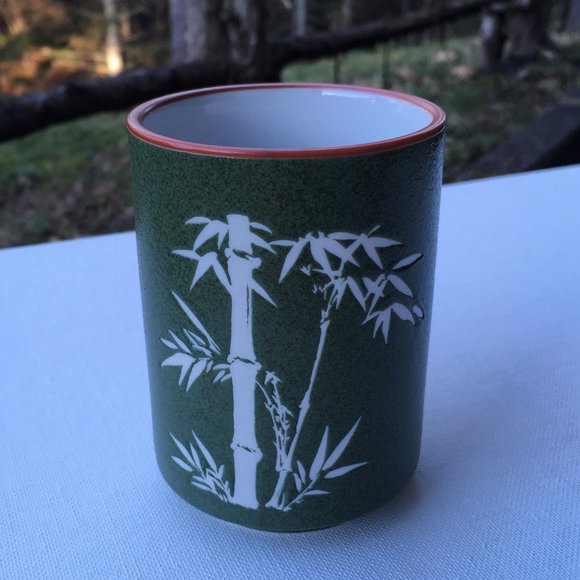 Japanese Green Bamboo Tea Cup NWOT - Picture 1 of 6